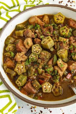  New Orleans Style Gumbo! A Rich and Savory Delight Infused with Spicy Cajun Flavors